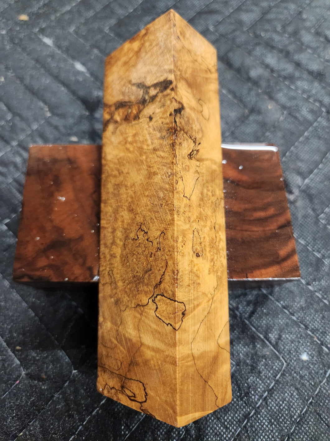Stabilized Box Elder Burl Knife Scale