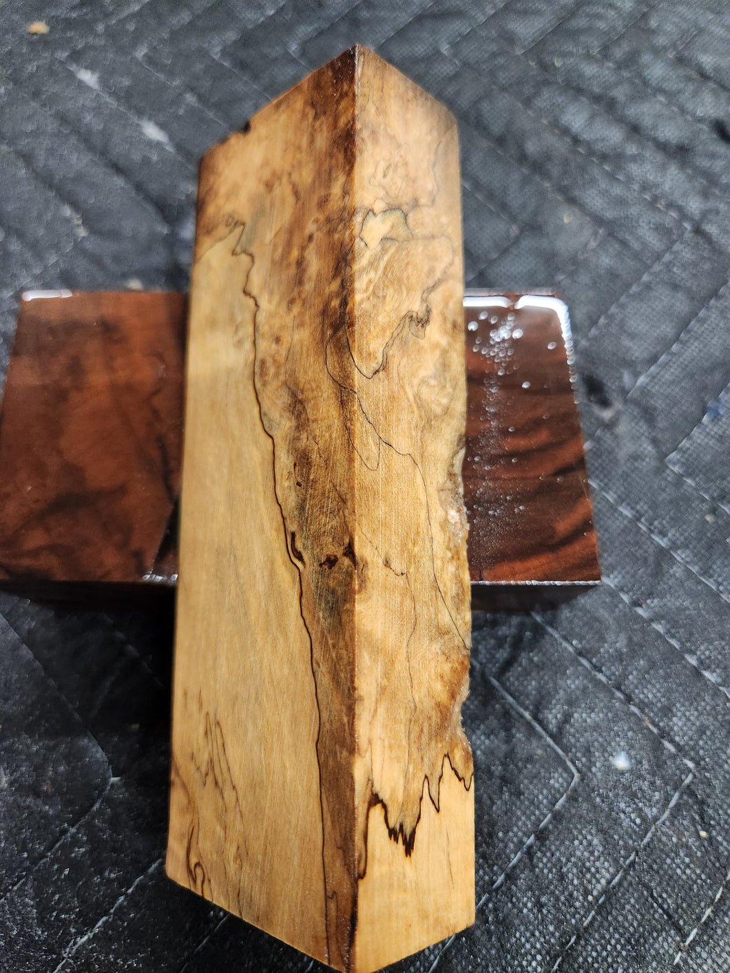 Stabilized Box Elder Burl Knife Scale