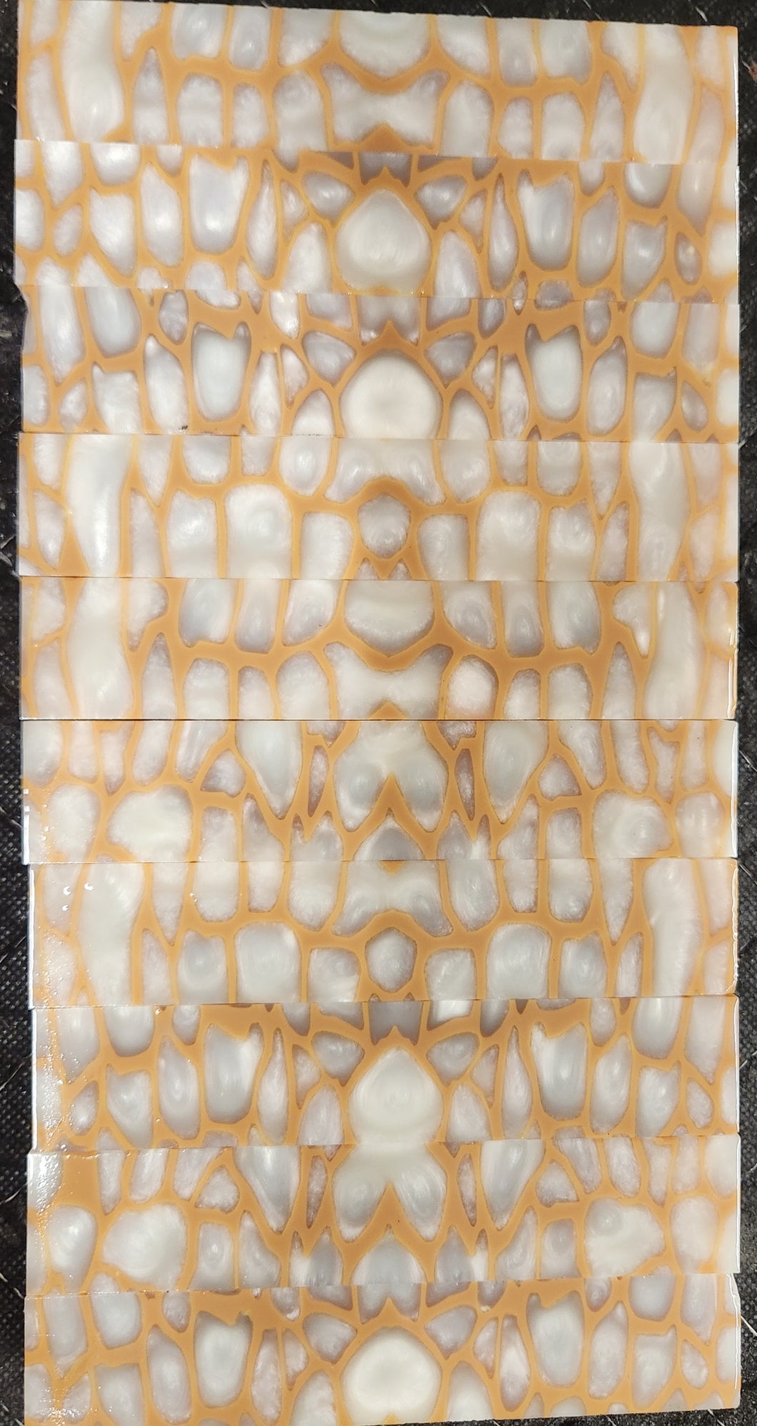 Panther Pen Blank Tan & White Pearl