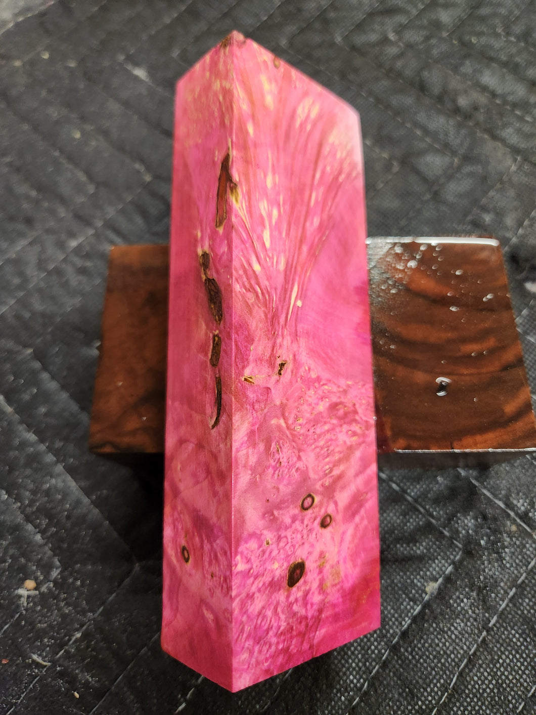 Stabilized Box Elder Burl Knife Scale