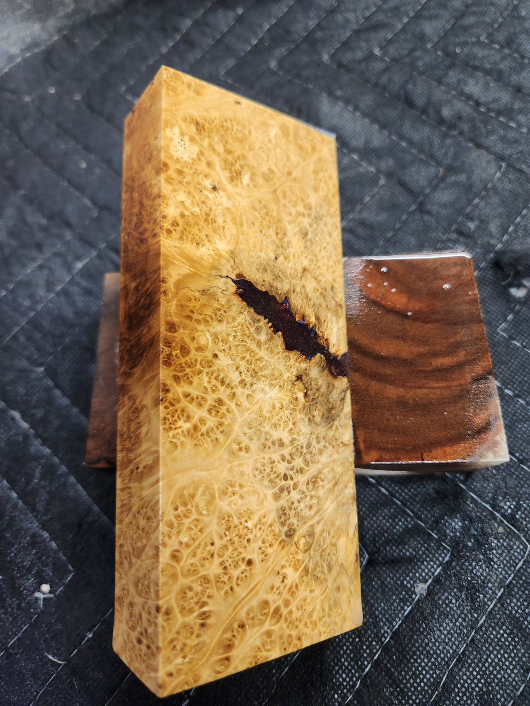 Stabilized Box Elder Burl Knife Scale