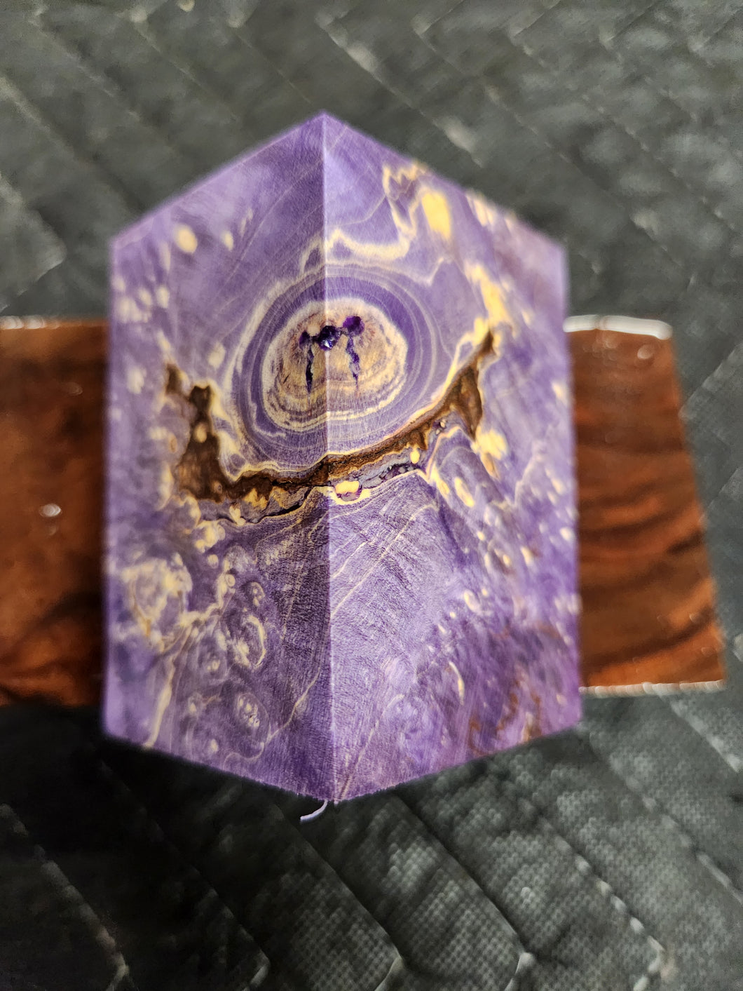 Stabilized Box Elder Burl Bottlestopper