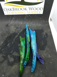 Casting Gator jaw bone milti color - Oakbrook Wood Turning Supply