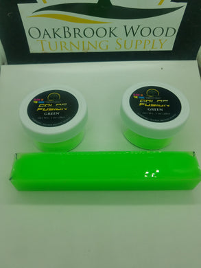 Color Fusion  GLOW IN THE DARK GREEN - Oakbrook Wood Turning Supply