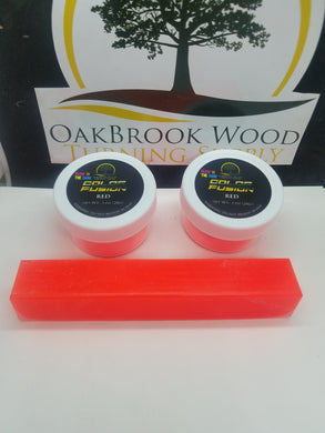 Color Fusion GLOW IN THE DARK RED - Oakbrook Wood Turning Supply