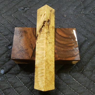 Stabilized box elder burl pen blank