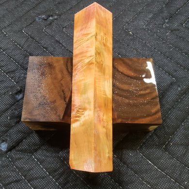 Stabilized box elder burl pen blank