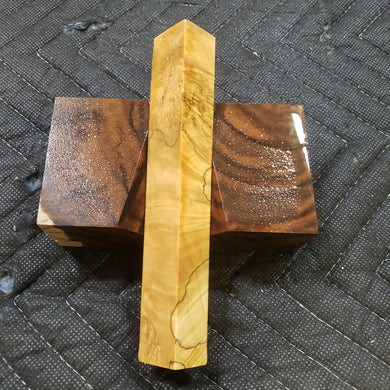 Stabilized box elder burl pen blank