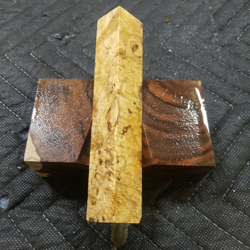 Stabilized box elder burl pen blank