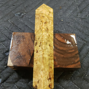 Stabilized box elder burl pen blank