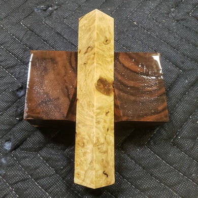 Stabilized box elder burl pen blank