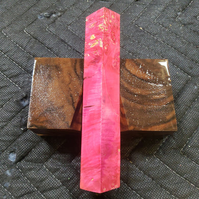 Stabilized box elder burl pen blank