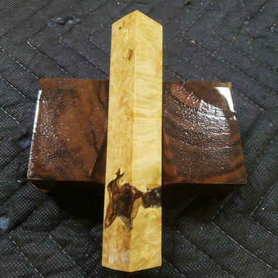 Stabilized box elder burl pen blank