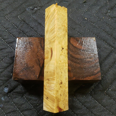 Stabilized box elder burl pen blank