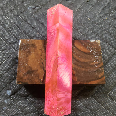 Stabilized box elder burl pen blank