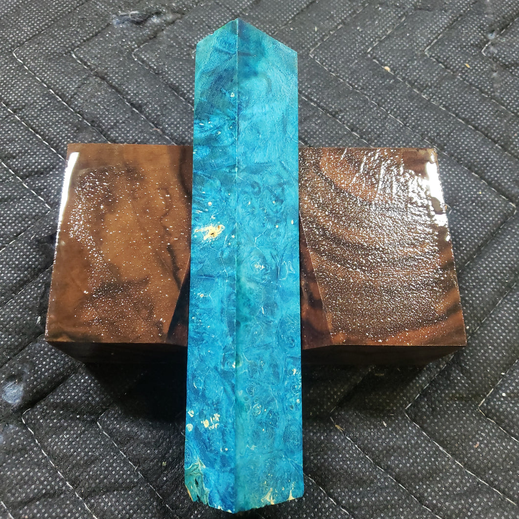 Stabilized box elder burl pen blank