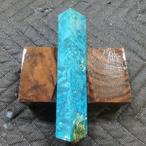 Stabilized box elder burl pen blank
