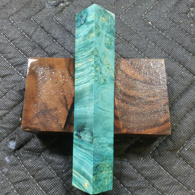 Stabilized box elder burl pen blank