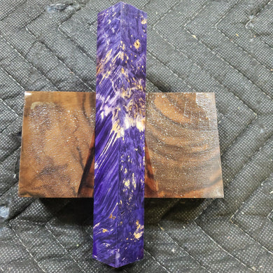 Stabilized box elder burl pen blank