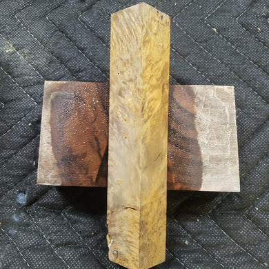 Stabilized box elder burl pen blank
