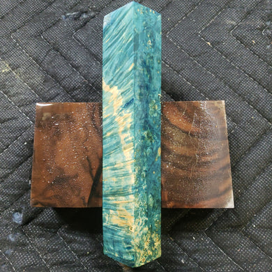 Stabilized box elder burl pen blank
