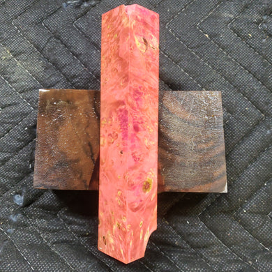 Stabilized box elder burl pen blank