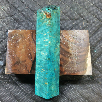 Stabilized box elder burl pen blank