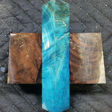 Stabilized box elder burl pen blank