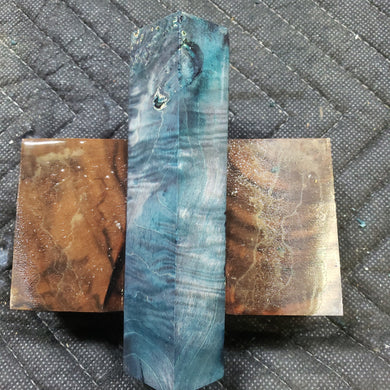 Stabilized box elder burl pen blank