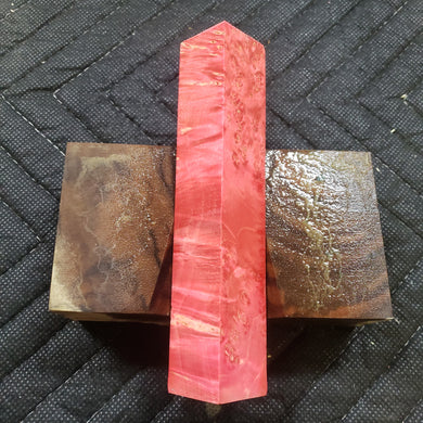 Stabilized box elder burl pen blank