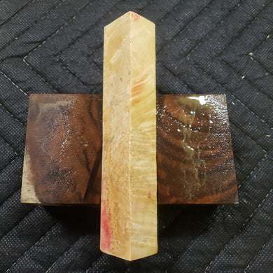 Stabilized box elder burl pen blank