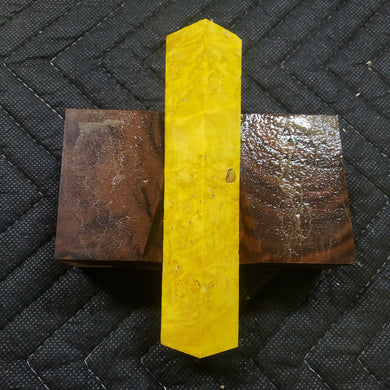 Stabilized box elder burl pen blank