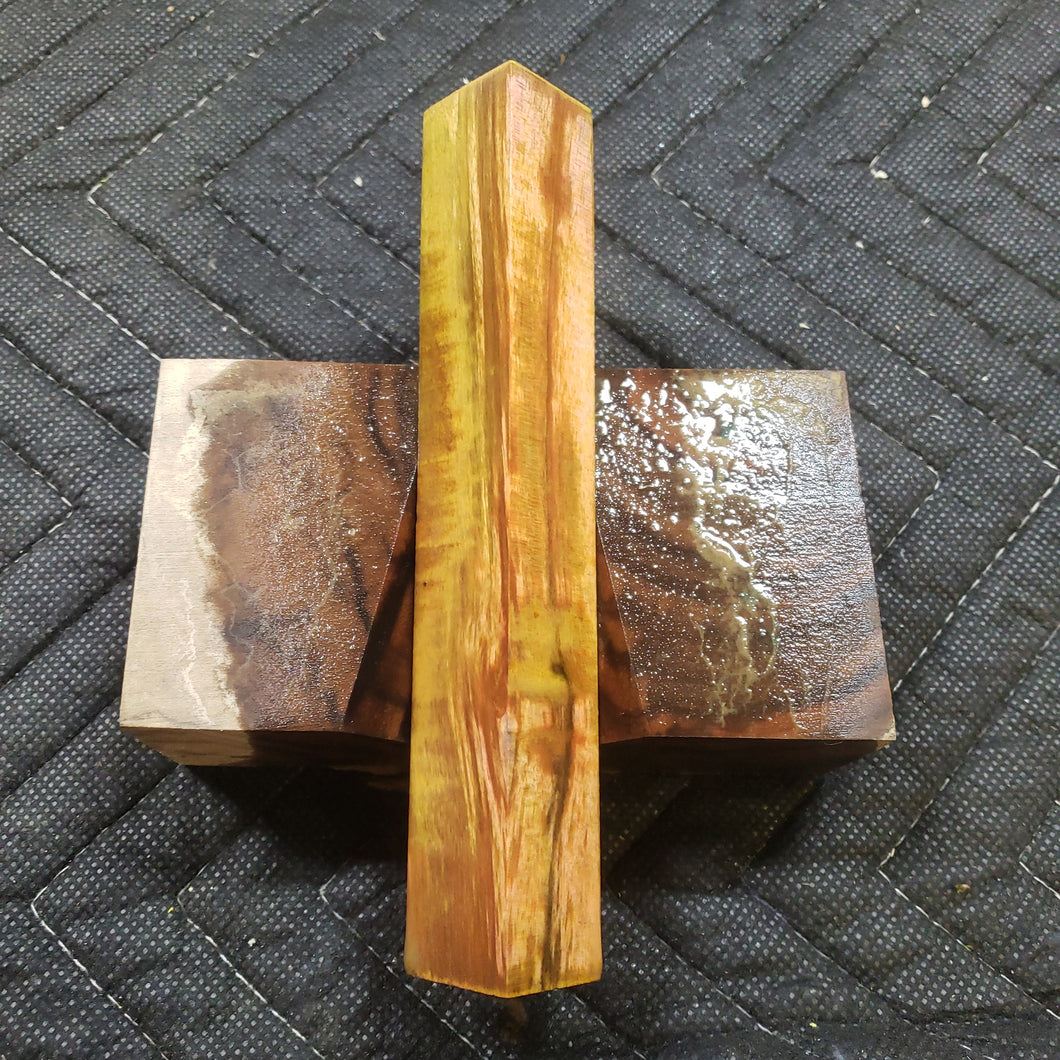 Stabilized cottonwood pen blank