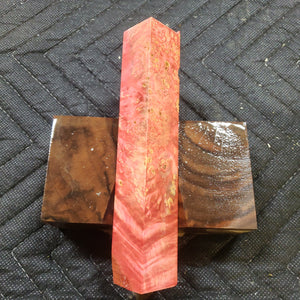 Stabilized box elder burl pen blank