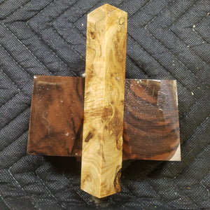 Stabilized box elder burl pen blank