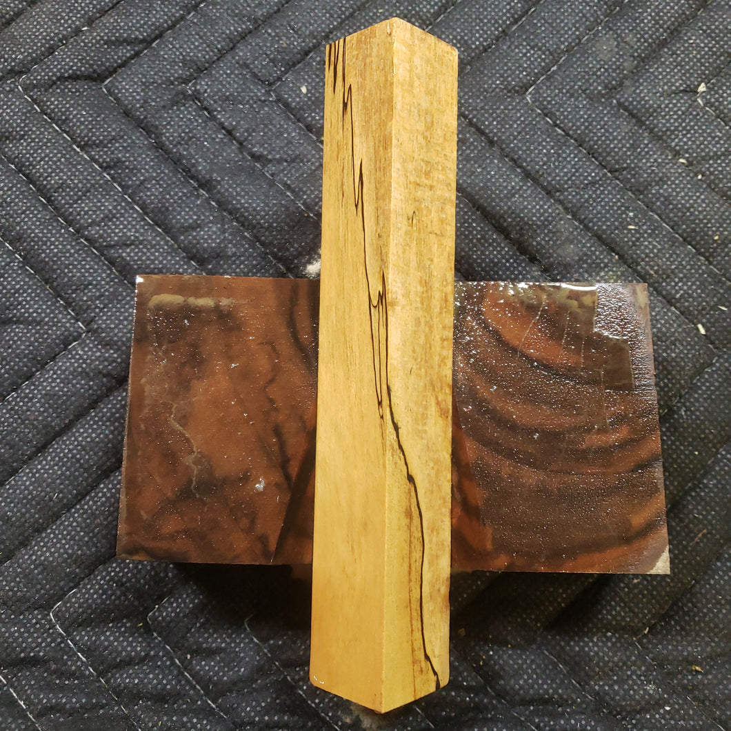 Stabilized box elder burl pen blank