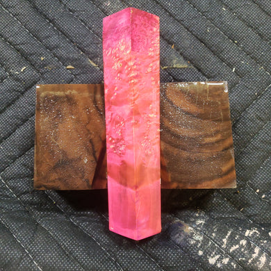 Stabilized box elder burl pen blank