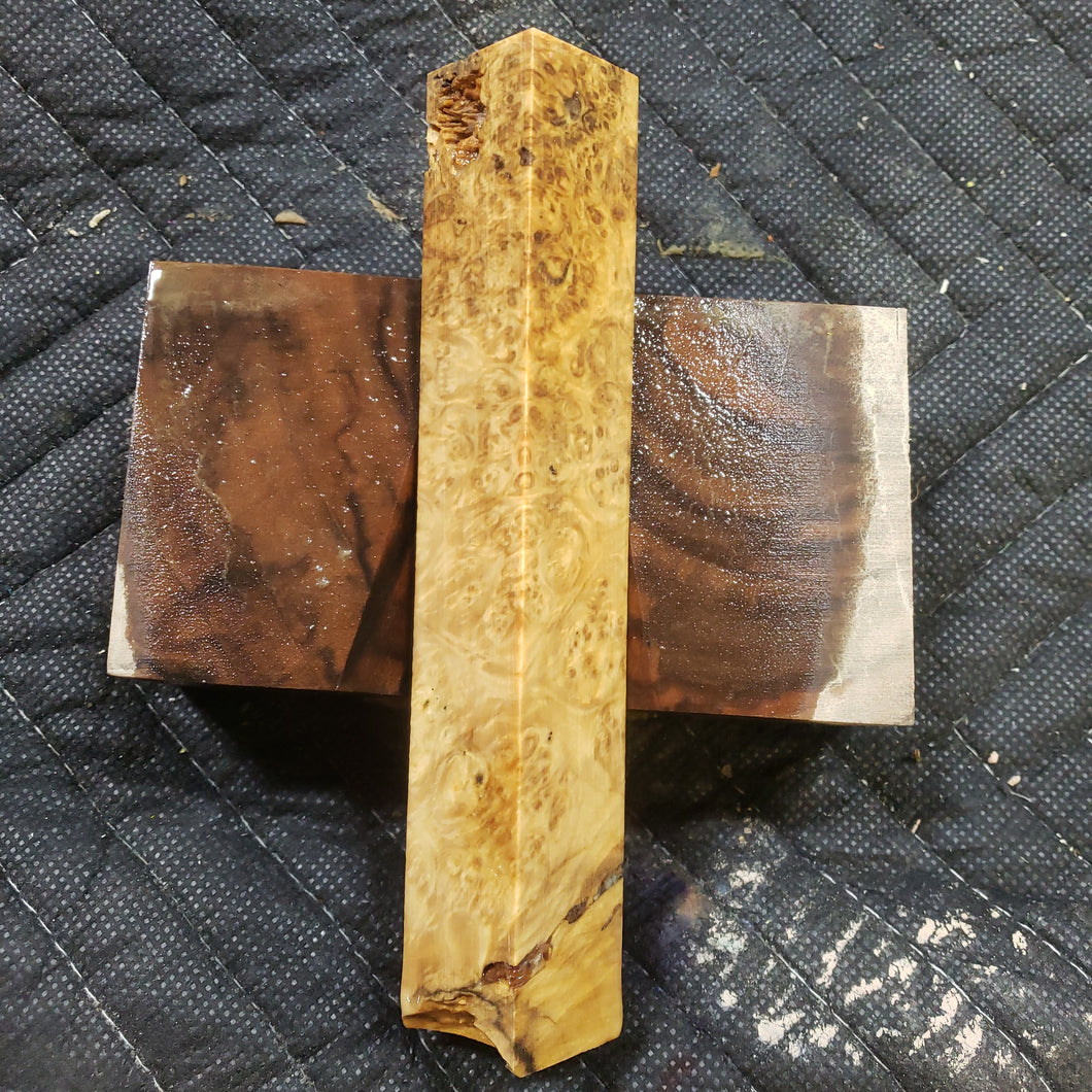 Stabilized box elder burl pen blank