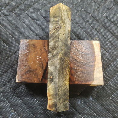 Stabilized Buckeye burl pen blank