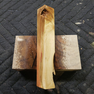 Box Elder flame pen blank
