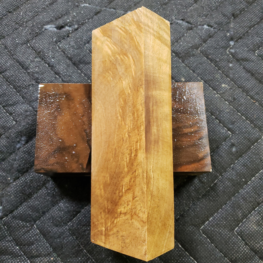 Maple knife scale
