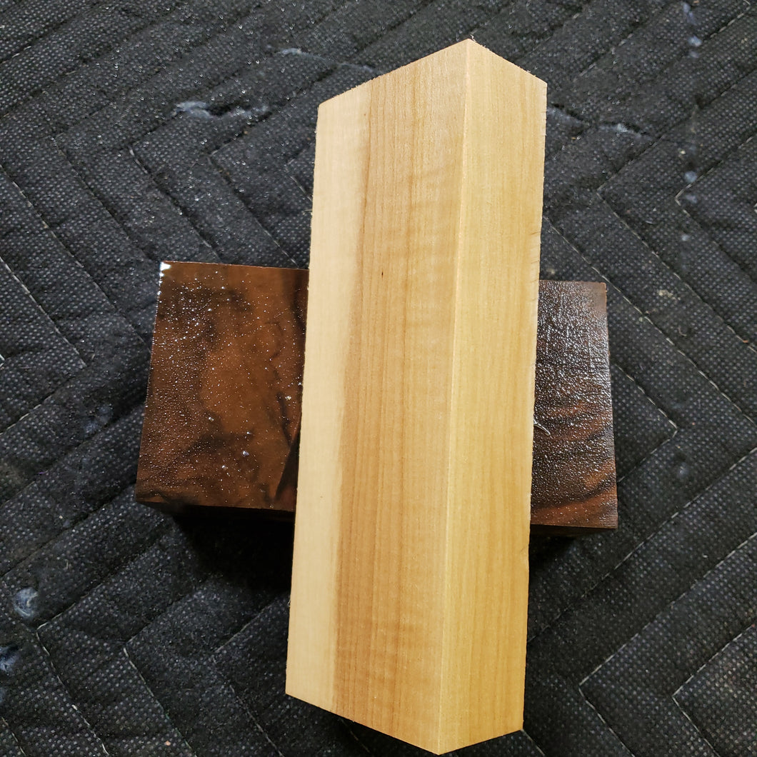 Maple knife scale