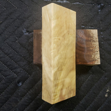 Poplar knife scale