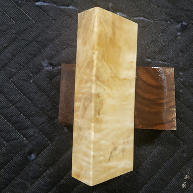 Poplar knife scale