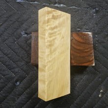 Poplar knife scale