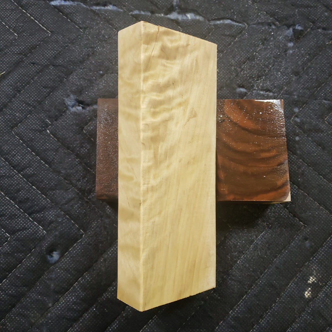 Poplar knife scale