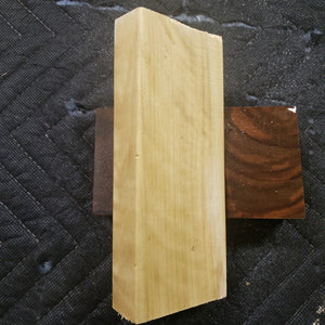 Poplar knife scale