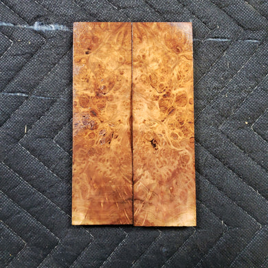 Stabilized redwood knife scale