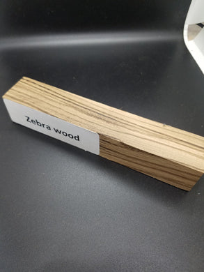 Zebra Wood Pen Blank - Oakbrook Wood Turning Supply