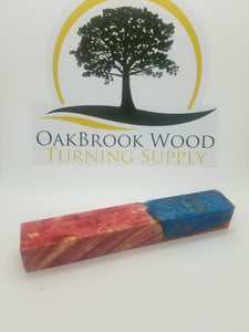 Pen Blank Hybrid Box Elder Burl - Oakbrook Wood Turning Supply